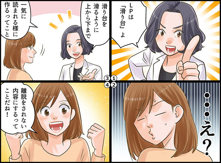 LPは滑り台