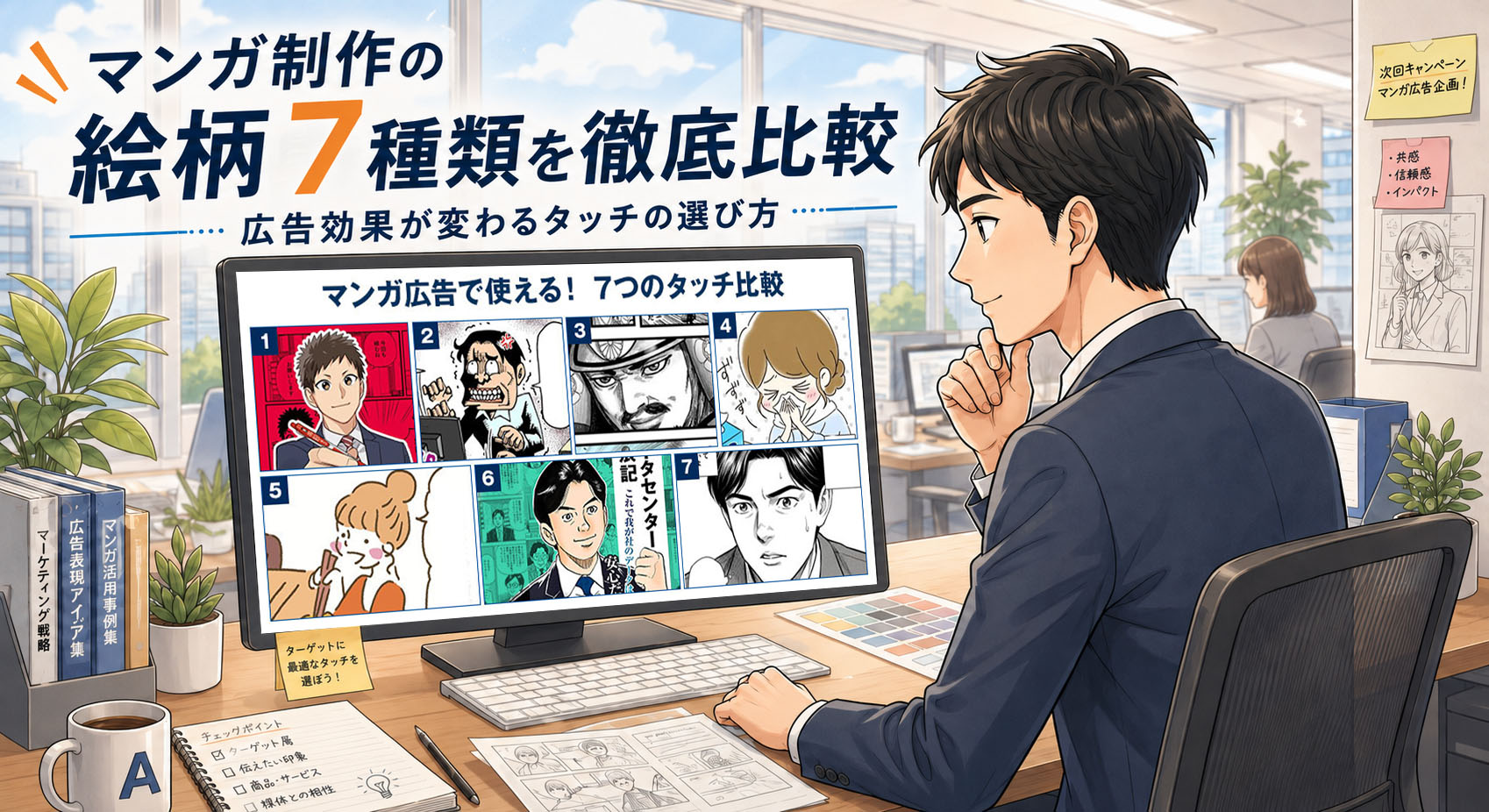イラストタッチ7種類徹底比較